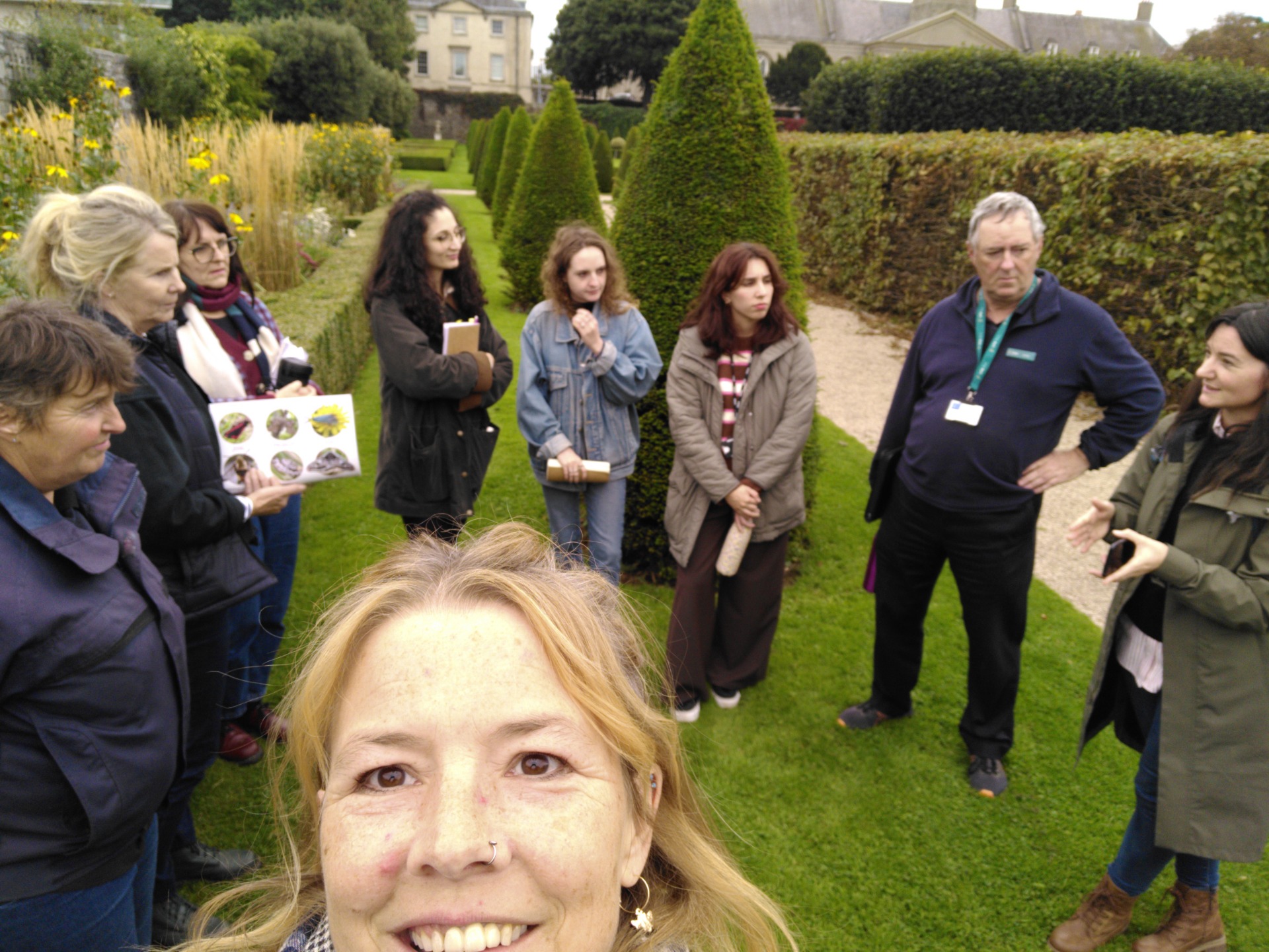After the classroom session the staff went outdoors to complete their first FIT Count. 